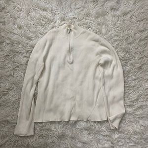 Cream White Turtle Neck Sweater
